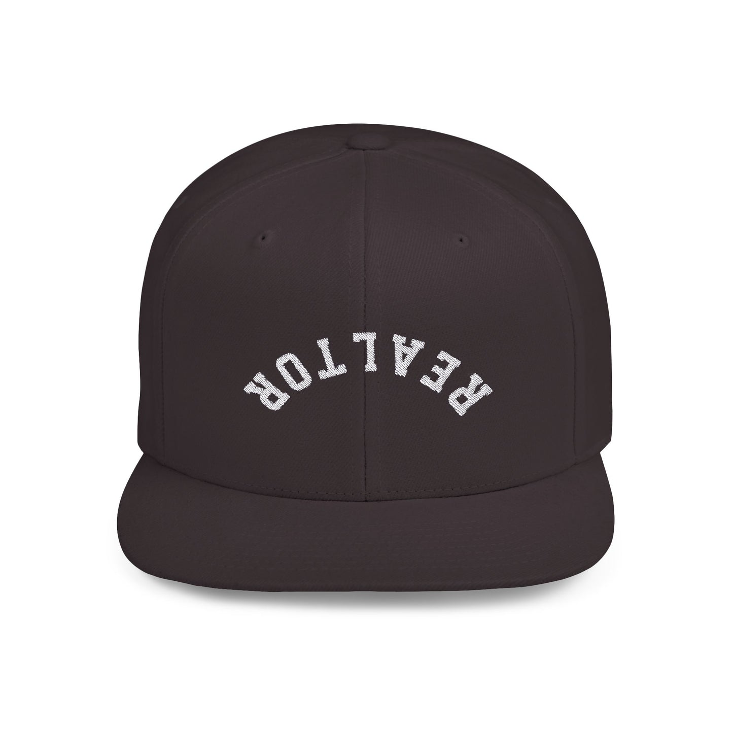 REALTOR White Flat Bill Snapback