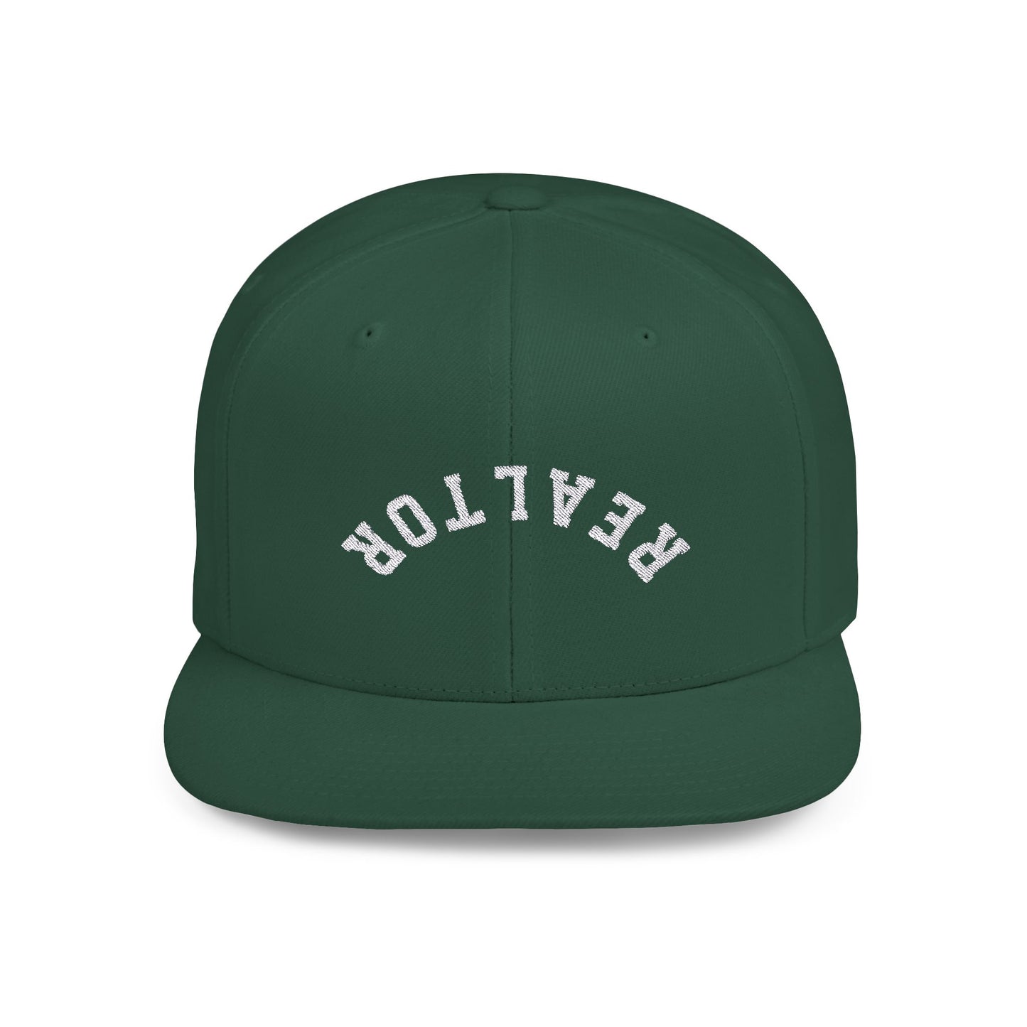 REALTOR White Flat Bill Snapback
