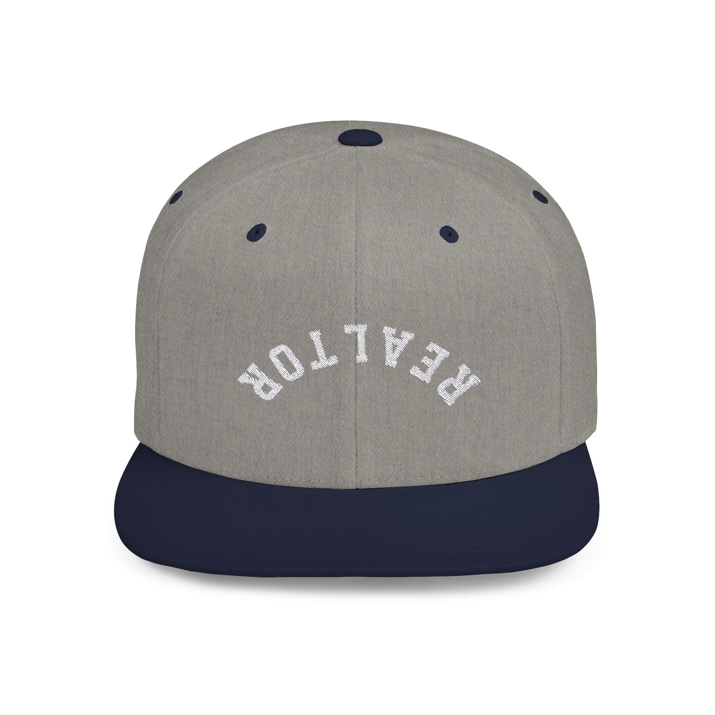 REALTOR White Flat Bill Snapback