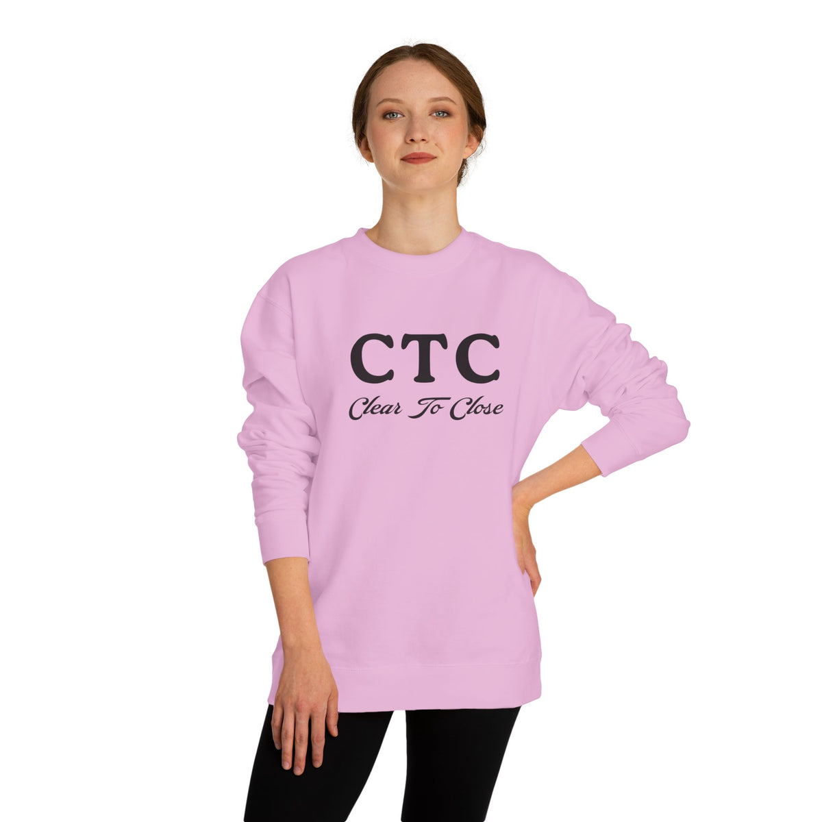 Crewneck sweatshirt printed with the CTC design