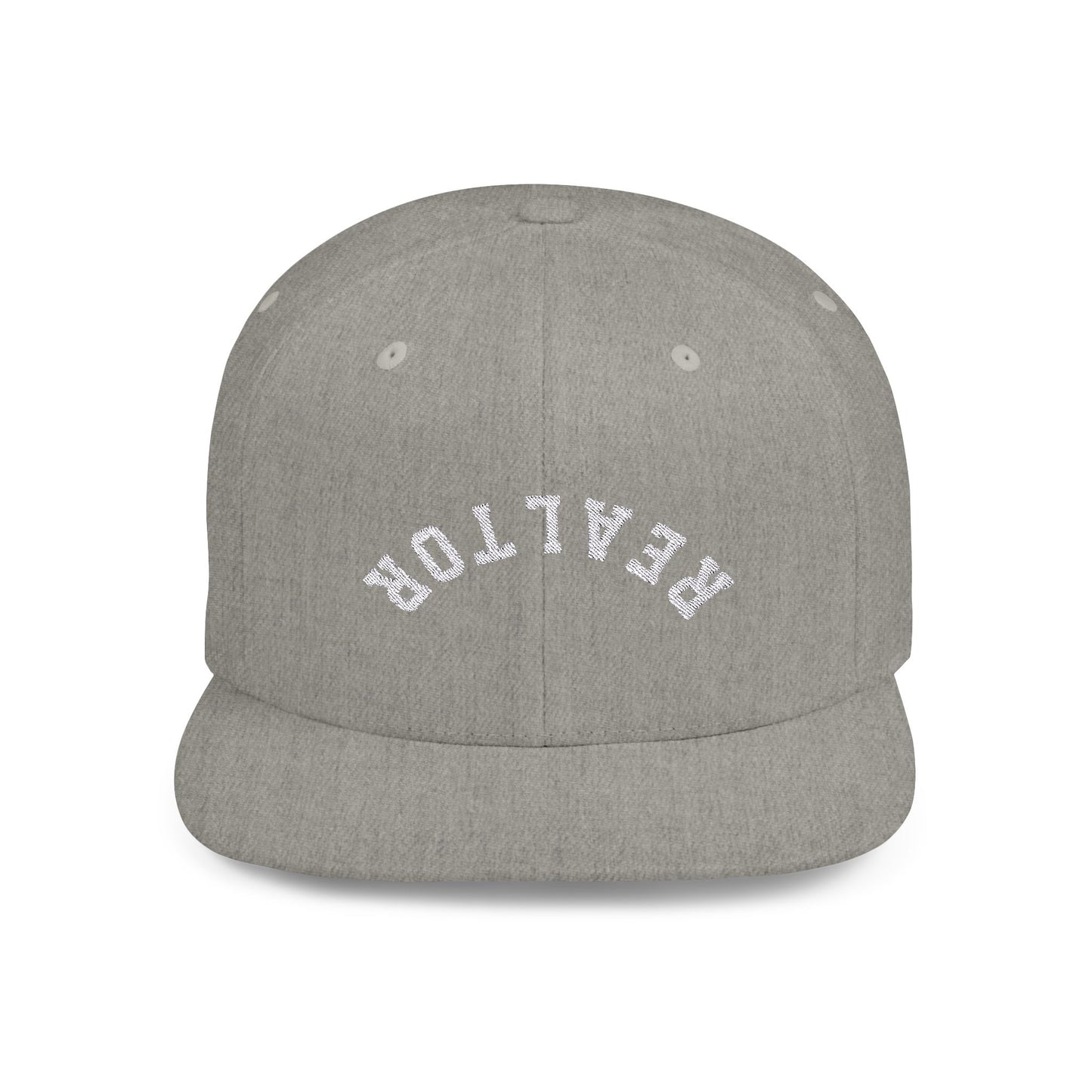 REALTOR White Flat Bill Snapback