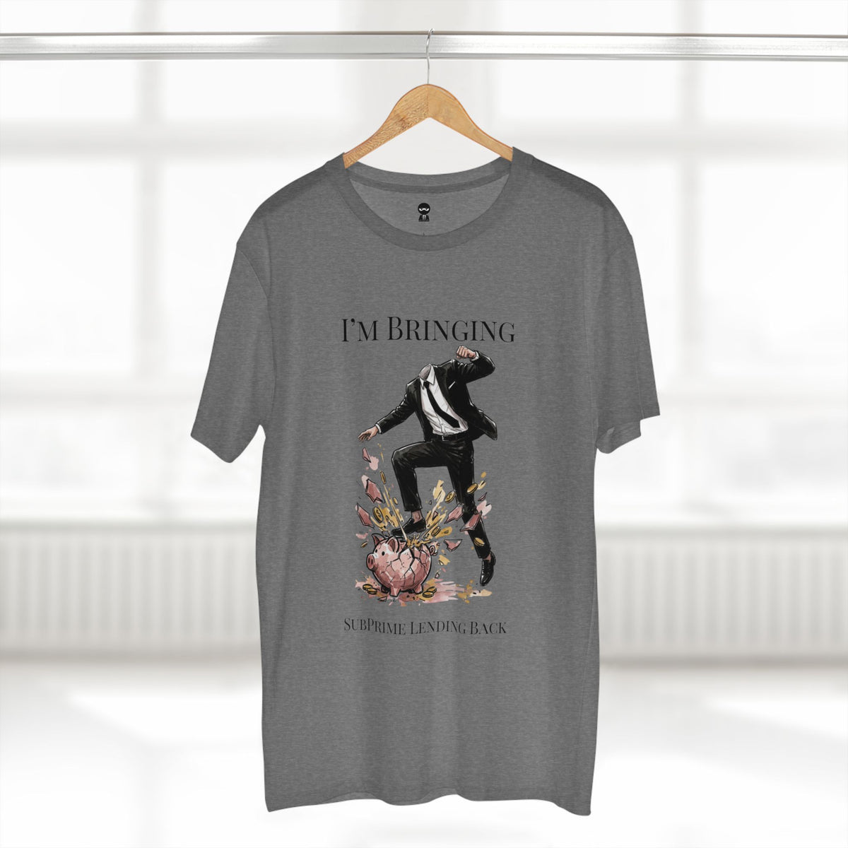 T-shirt printed with the Subprime Lending design