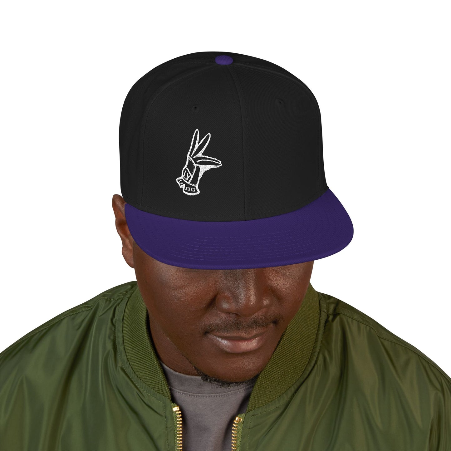 Flat Bill Hat - LV Hand Sign