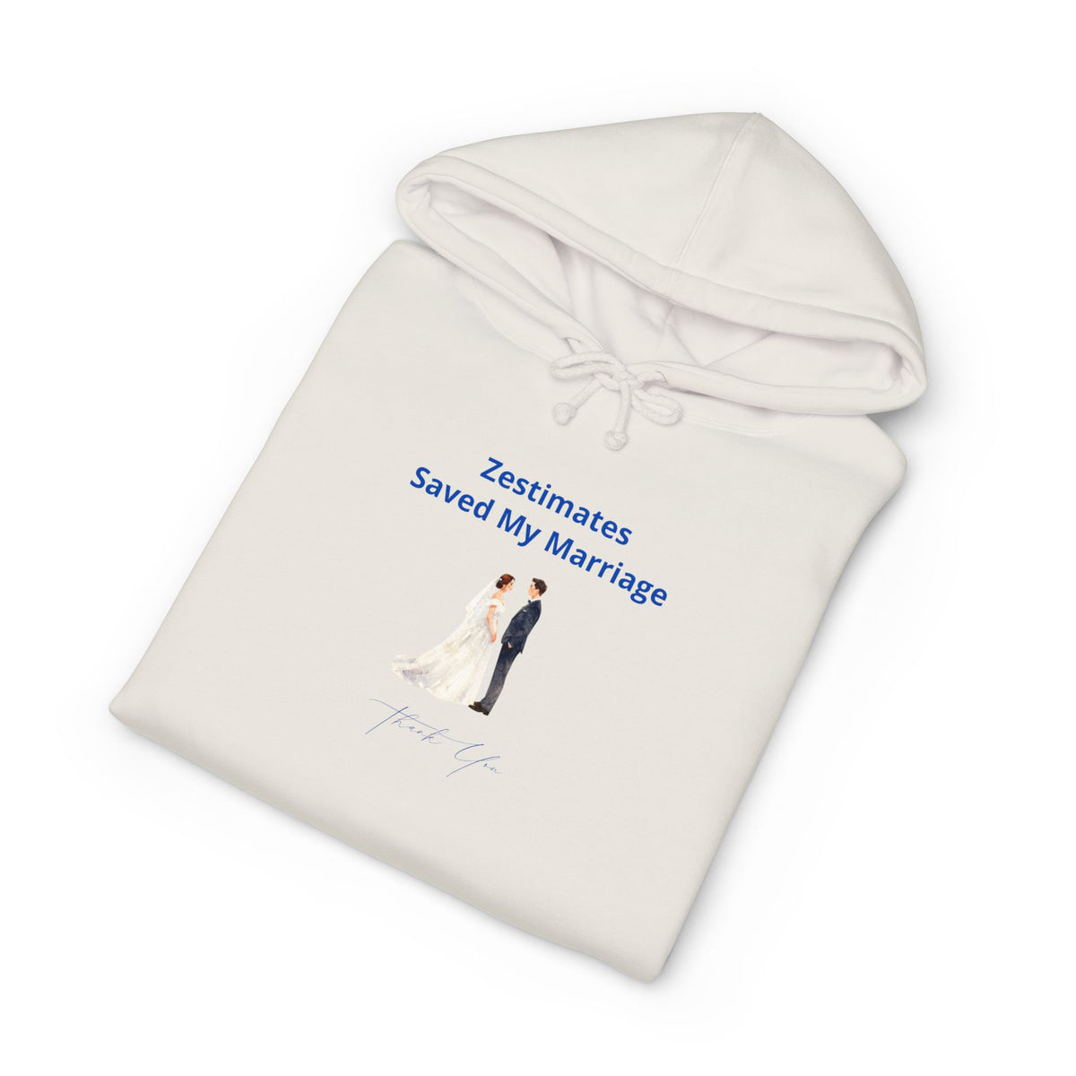Hoodie printed with the Zestimates design