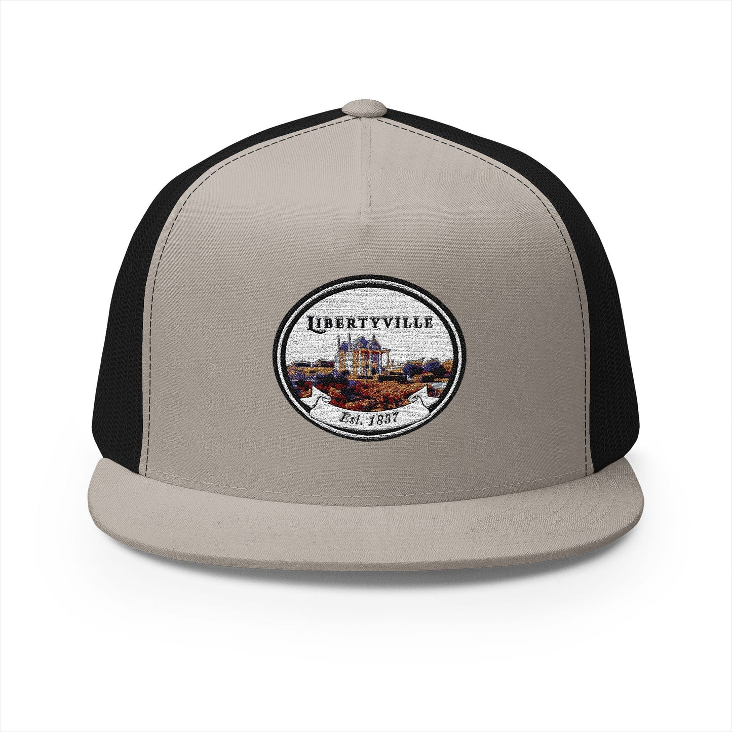 Libertyville Embroidered 5 Panel Trucker Cap