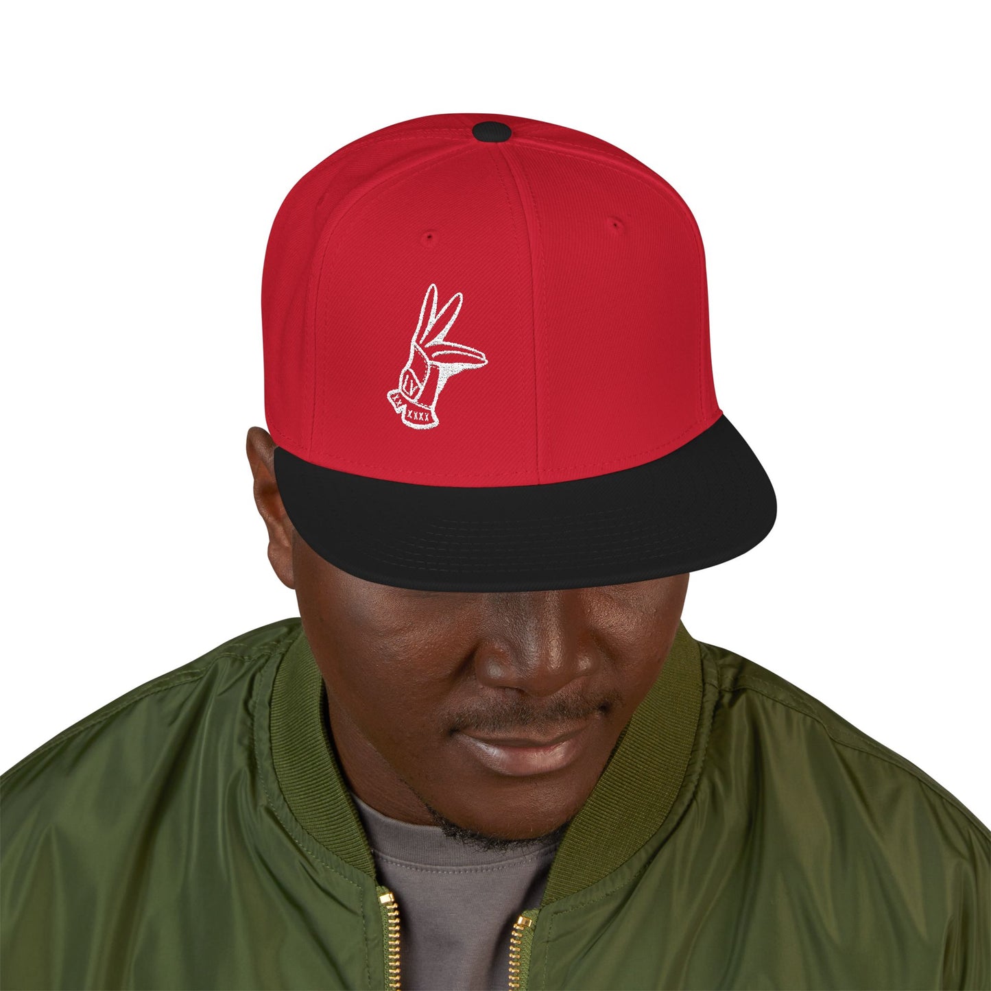 Flat Bill Hat - LV Hand Sign