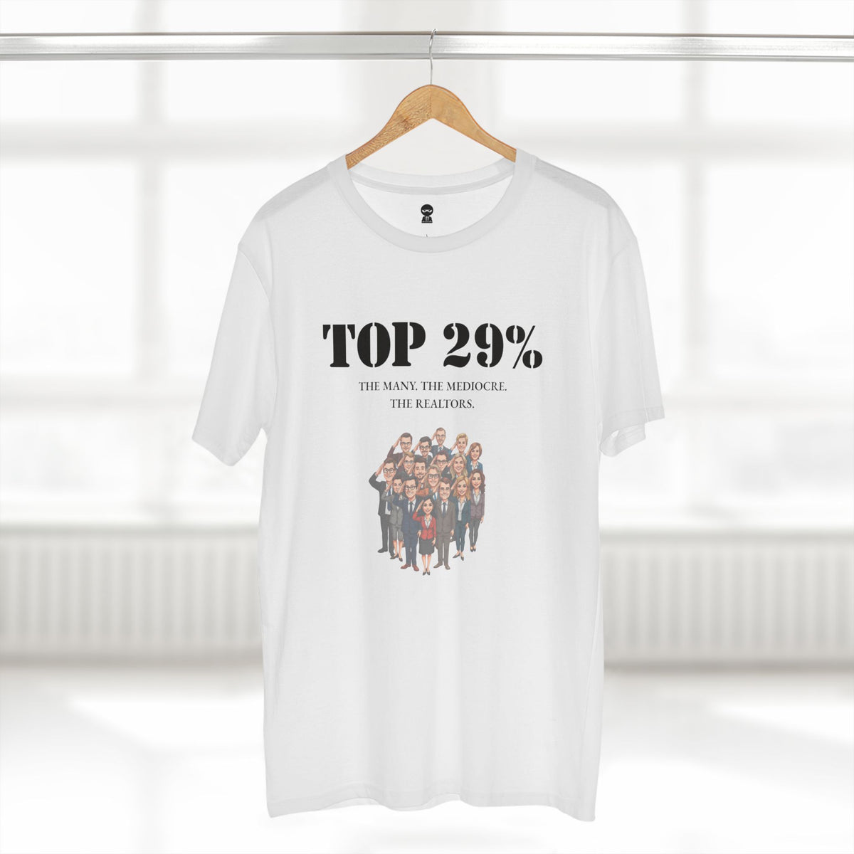 T-shirt printed with the Top 29% design