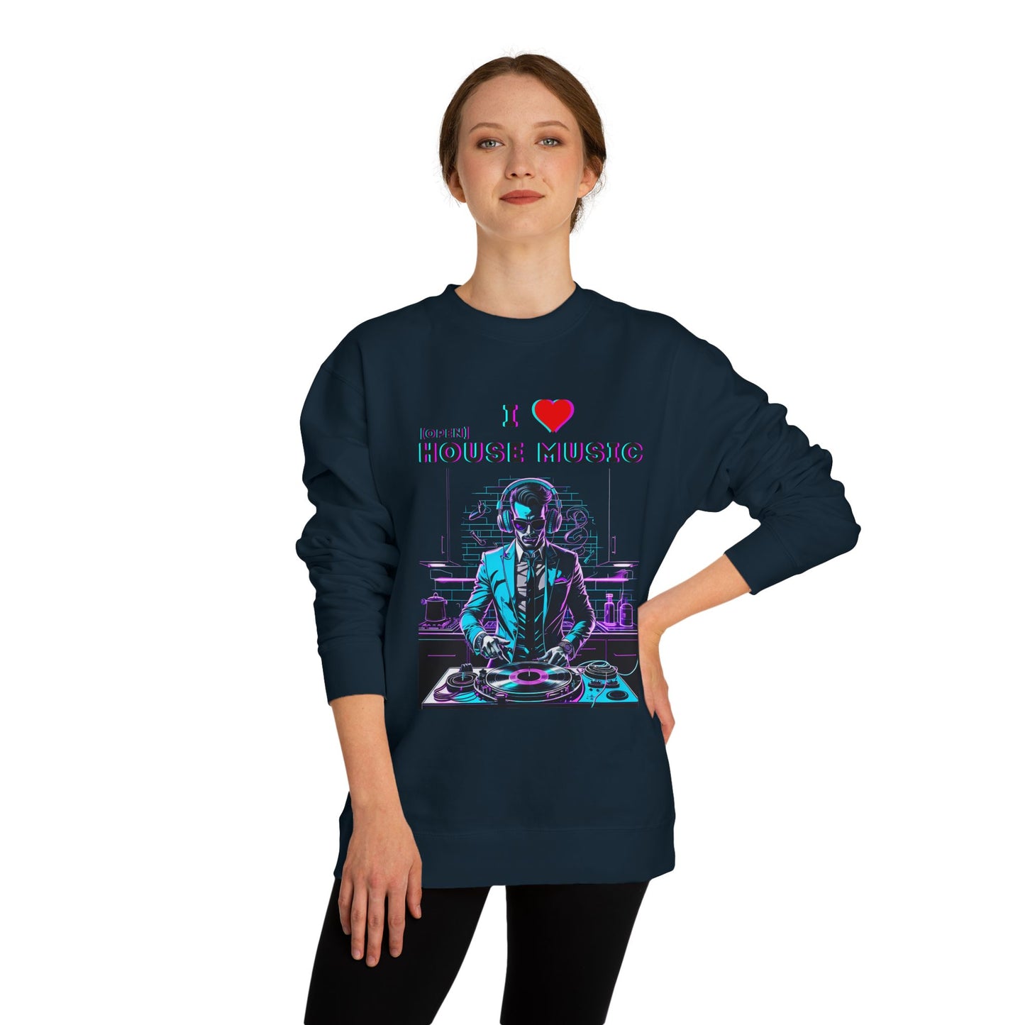 I Love Open House Music — Crewneck