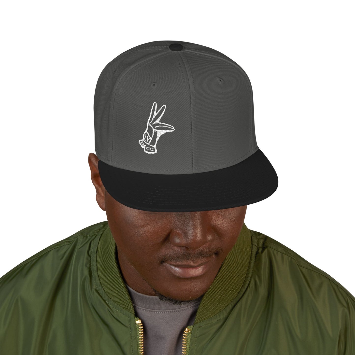 Flat Bill Hat - LV Hand Sign