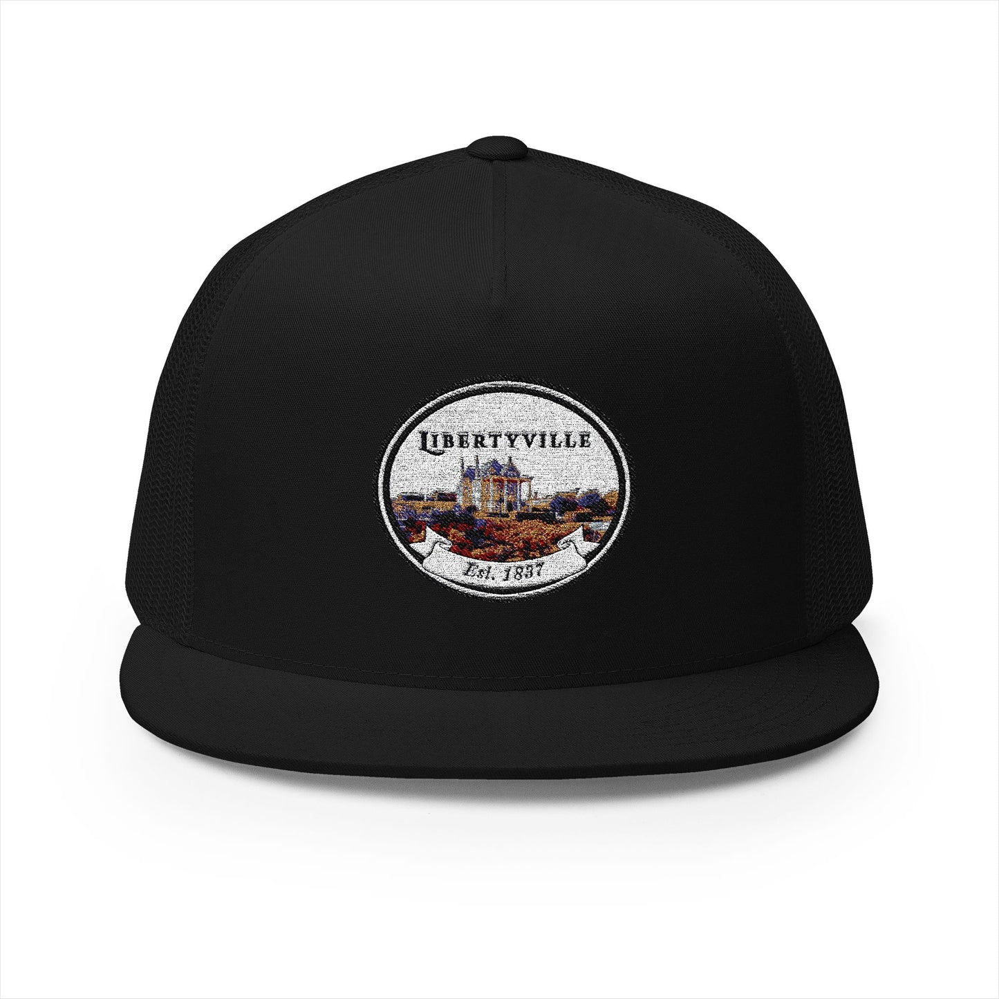 Libertyville Embroidered 5 Panel Trucker Cap