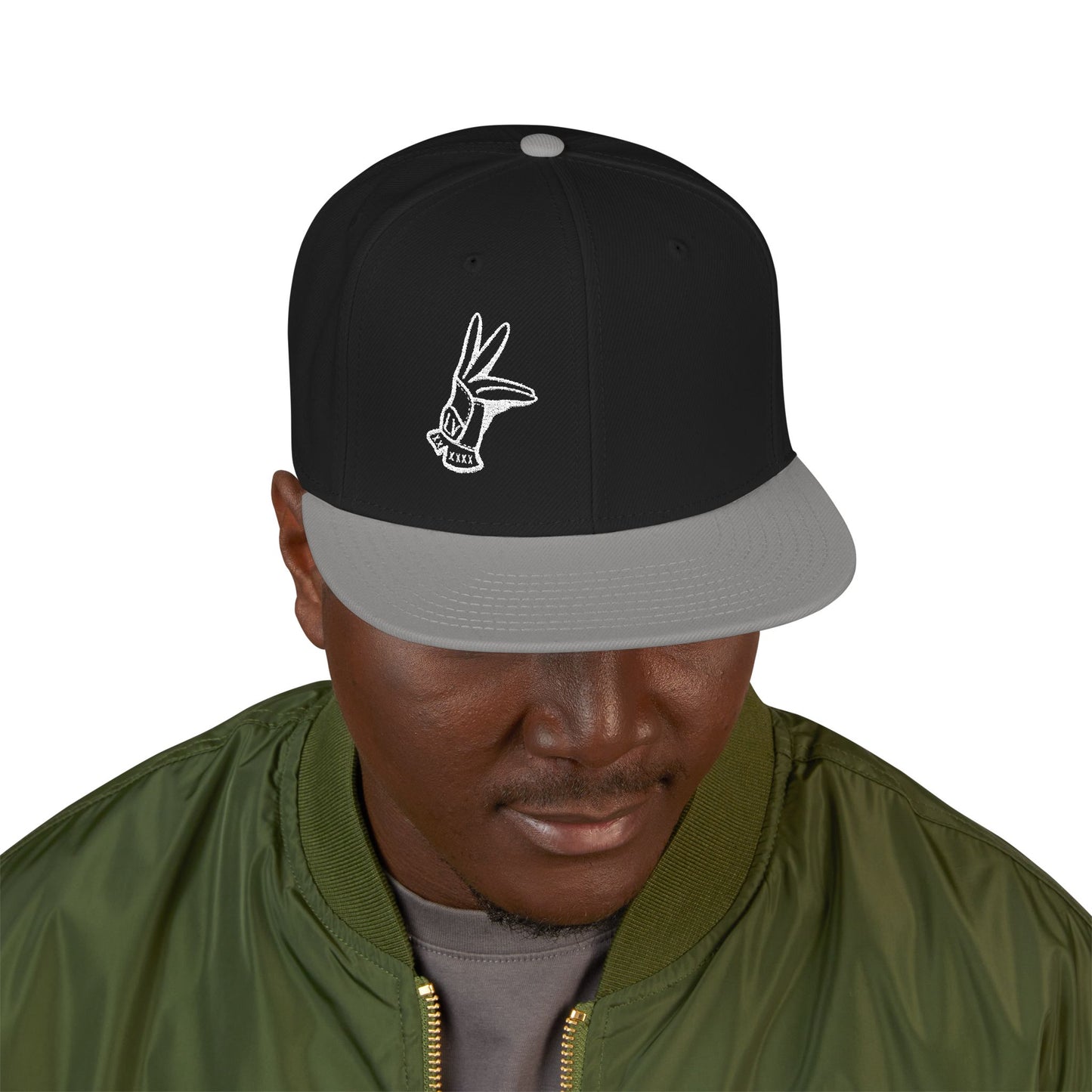 Flat Bill Hat - LV Hand Sign