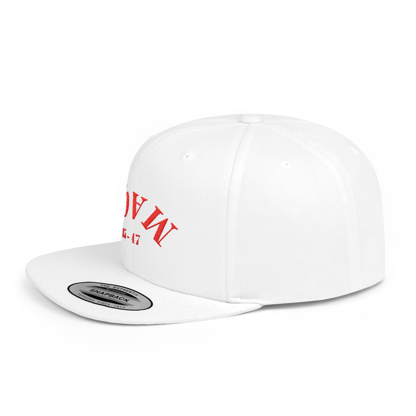 MAGA RED Flat Bill Snapback