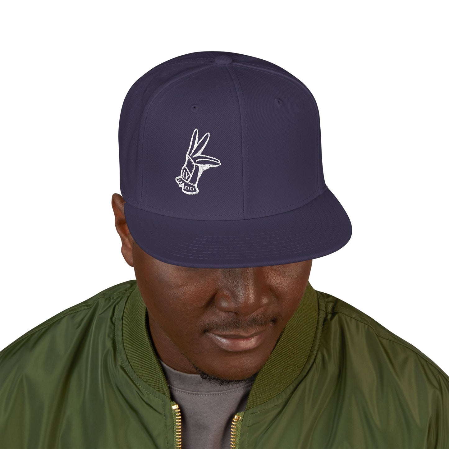 Flat Bill Hat - LV Hand Sign
