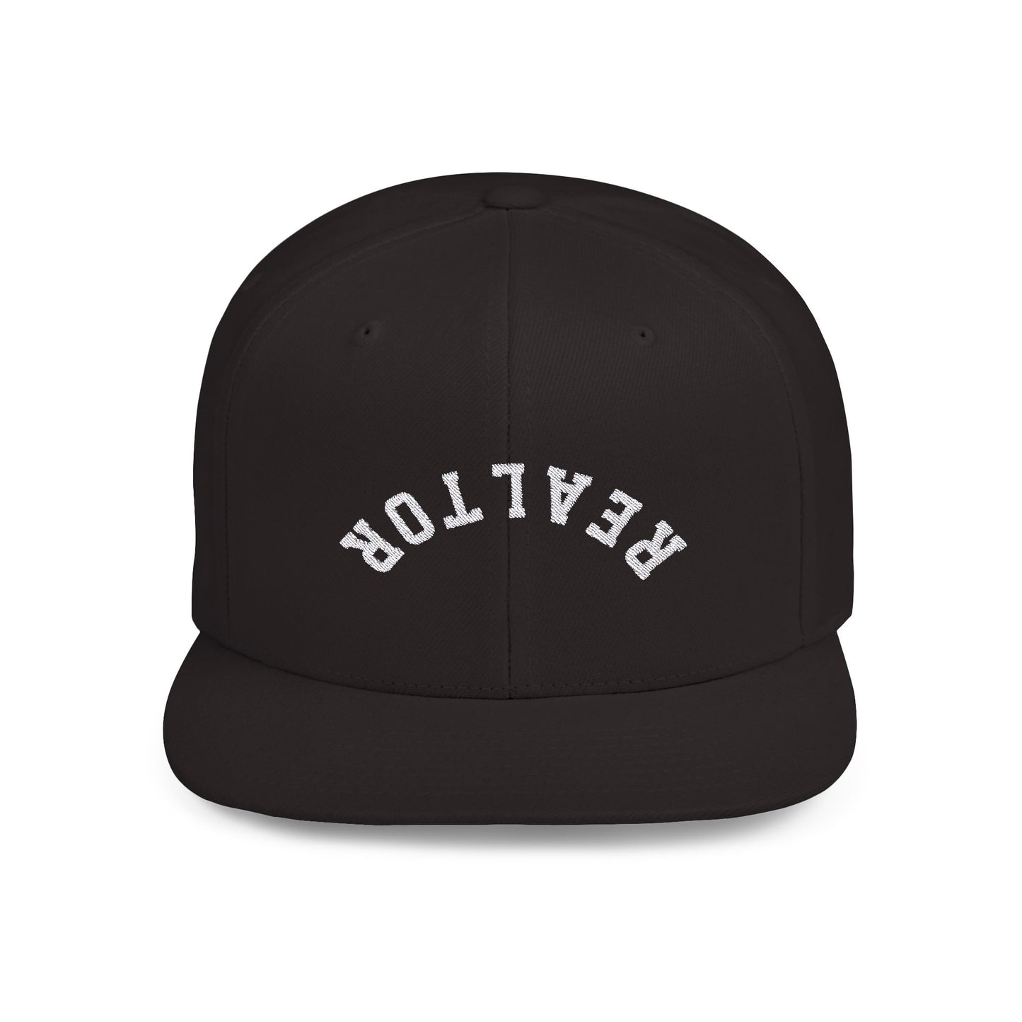 REALTOR White Flat Bill Snapback