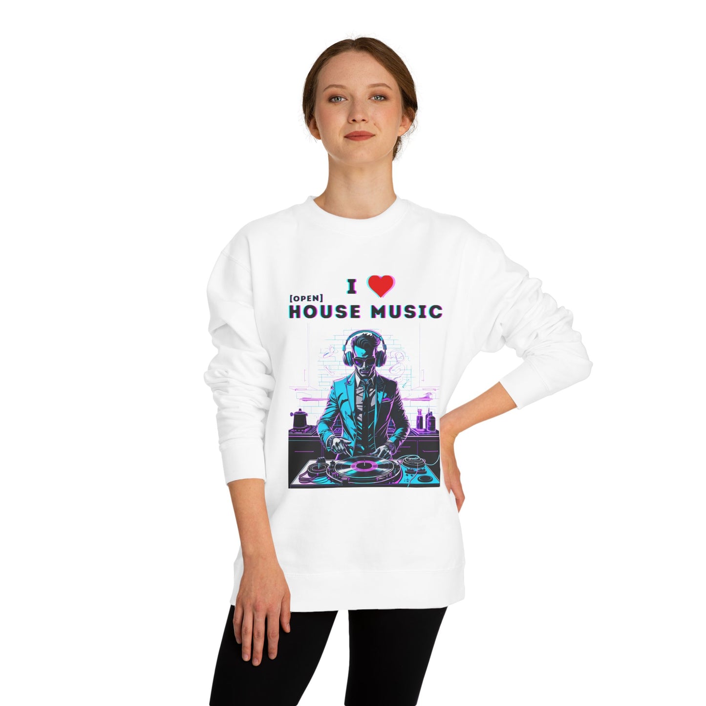 I Love Open House Music — Crewneck