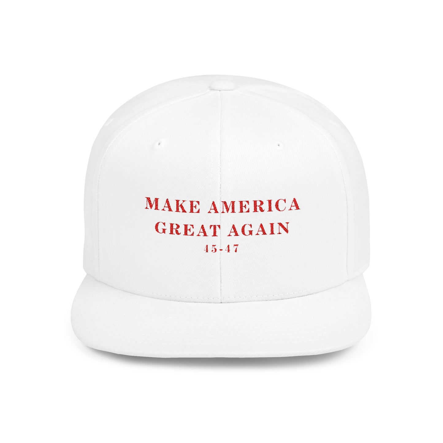 Make America Great Again 45-47 Flat Bill Snapback