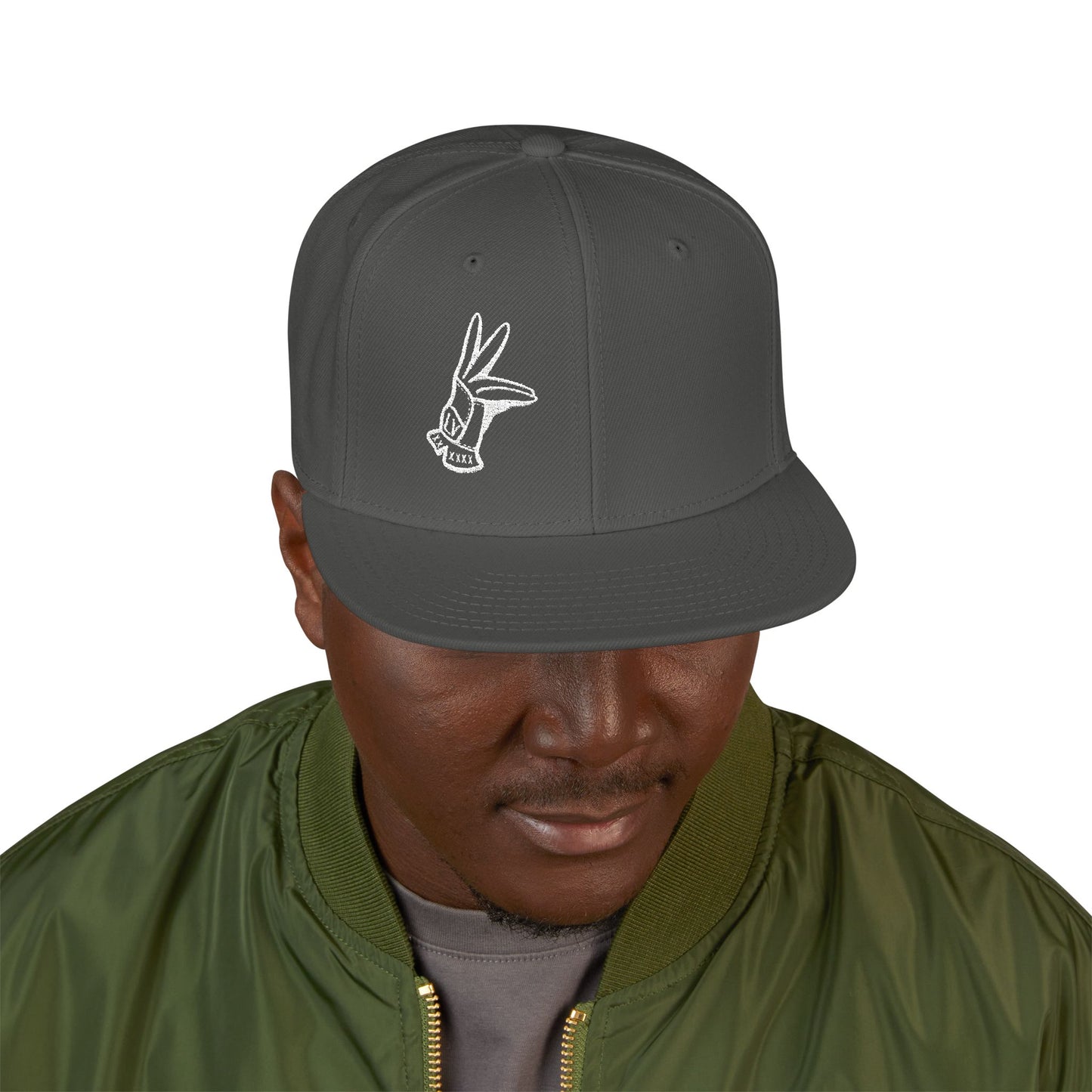 Flat Bill Hat - LV Hand Sign