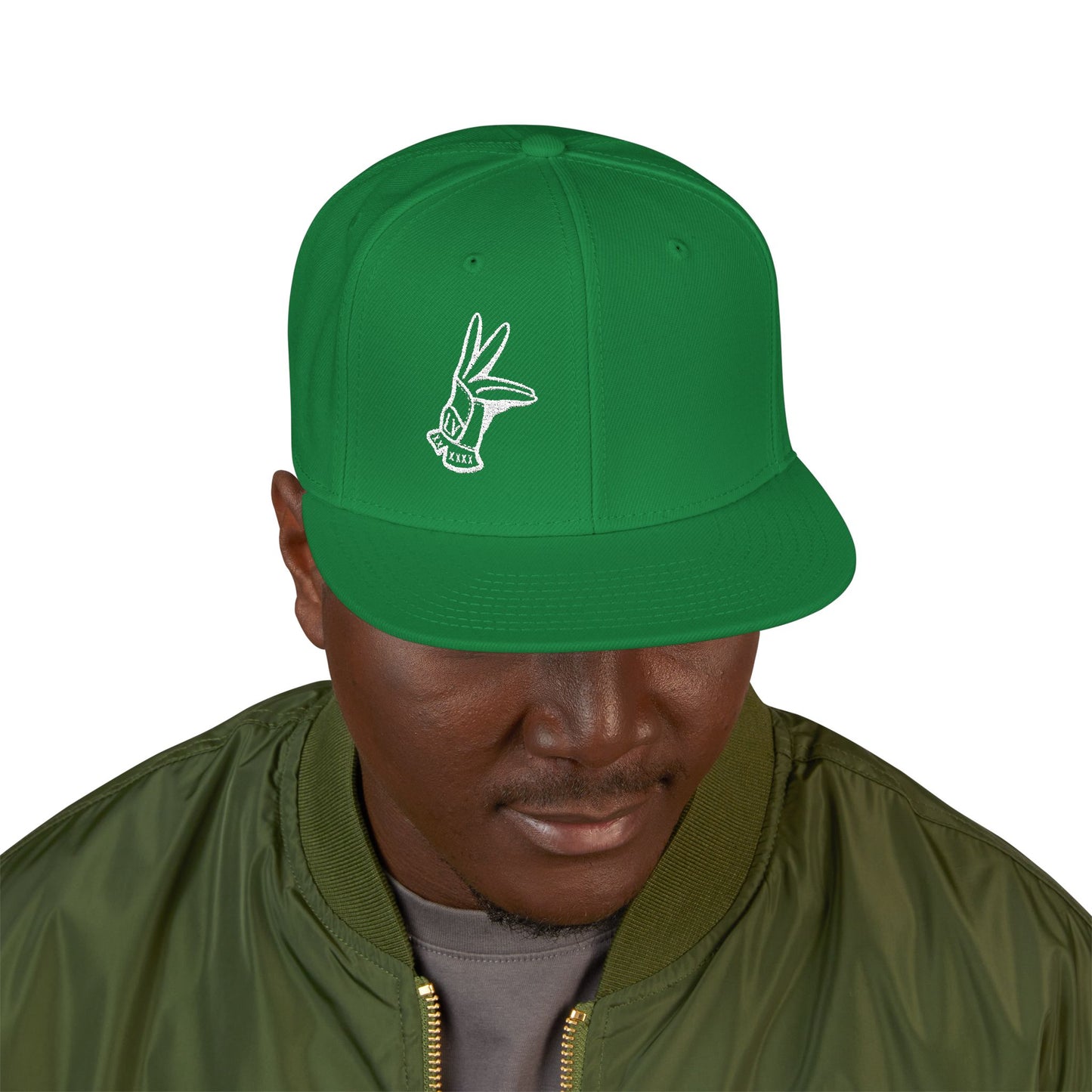 Flat Bill Hat - LV Hand Sign