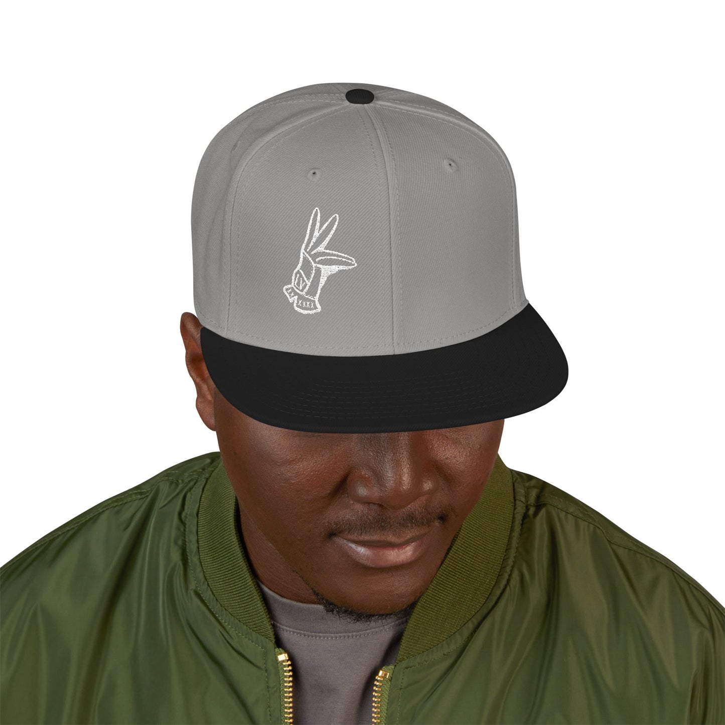 Flat Bill Hat - LV Hand Sign