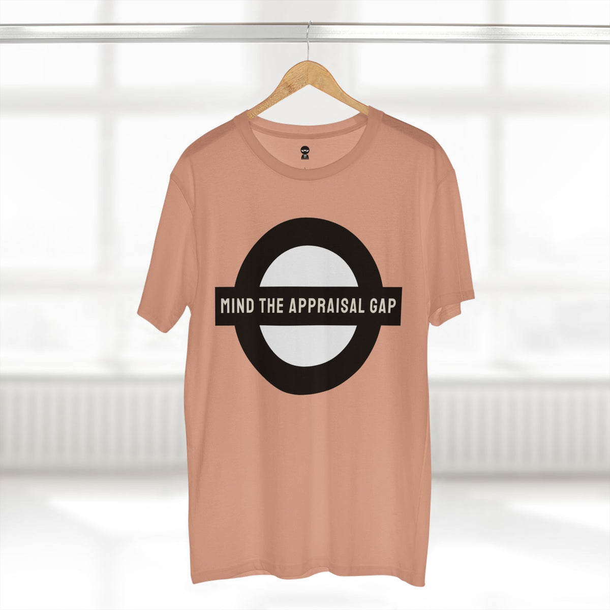 T-shirt printed with the Mind the Appraisal Gap design