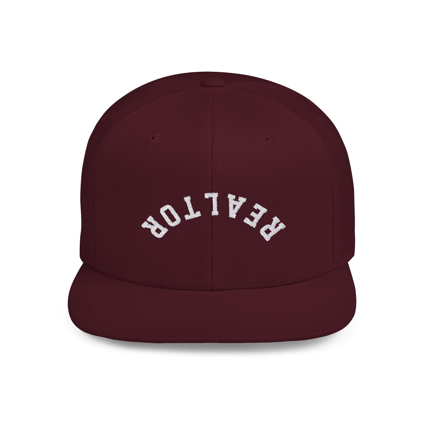 REALTOR White Flat Bill Snapback
