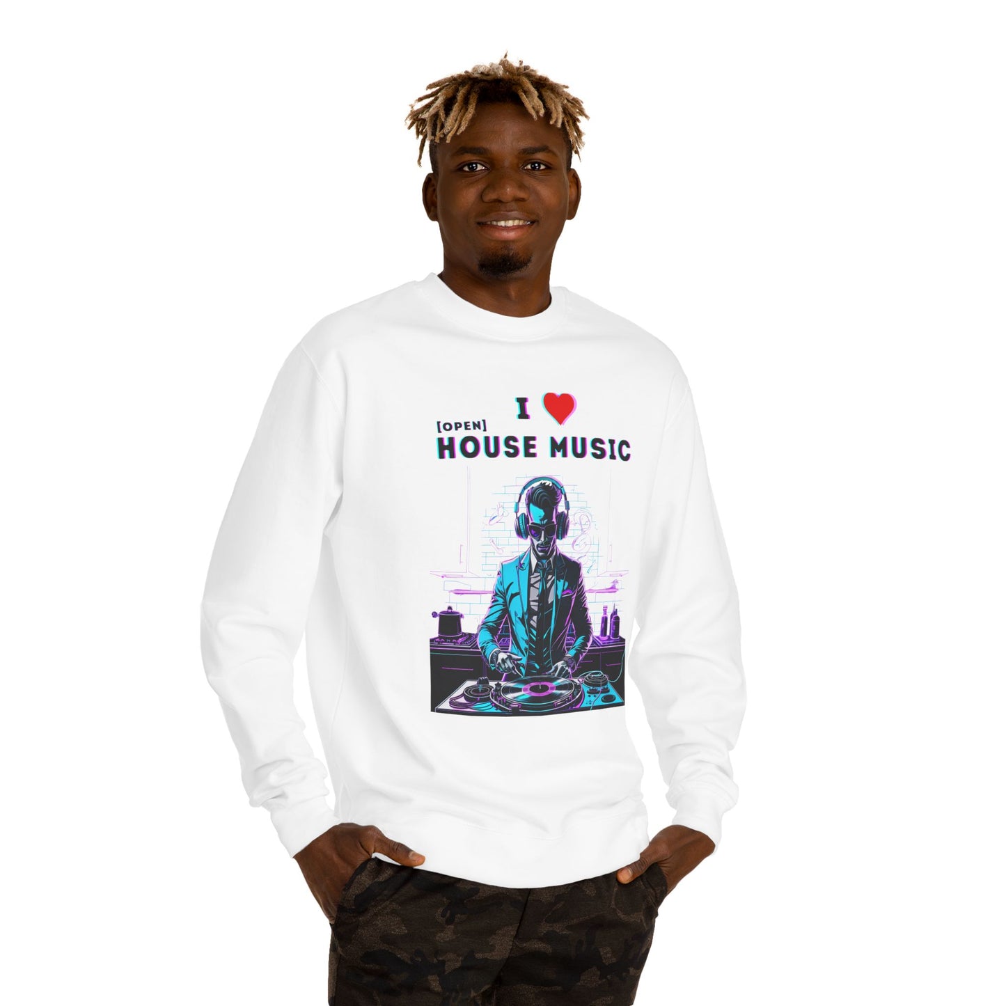 I Love Open House Music — Crewneck