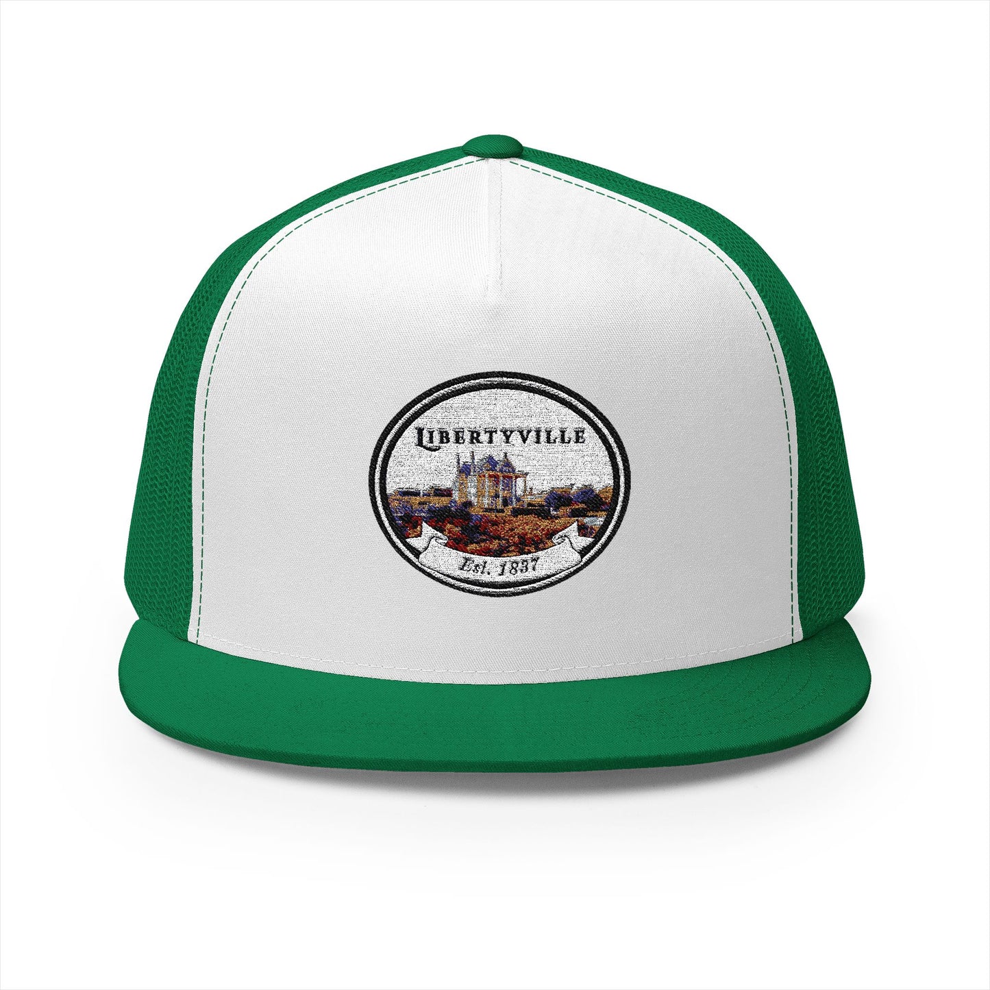Libertyville Embroidered 5 Panel Trucker Cap