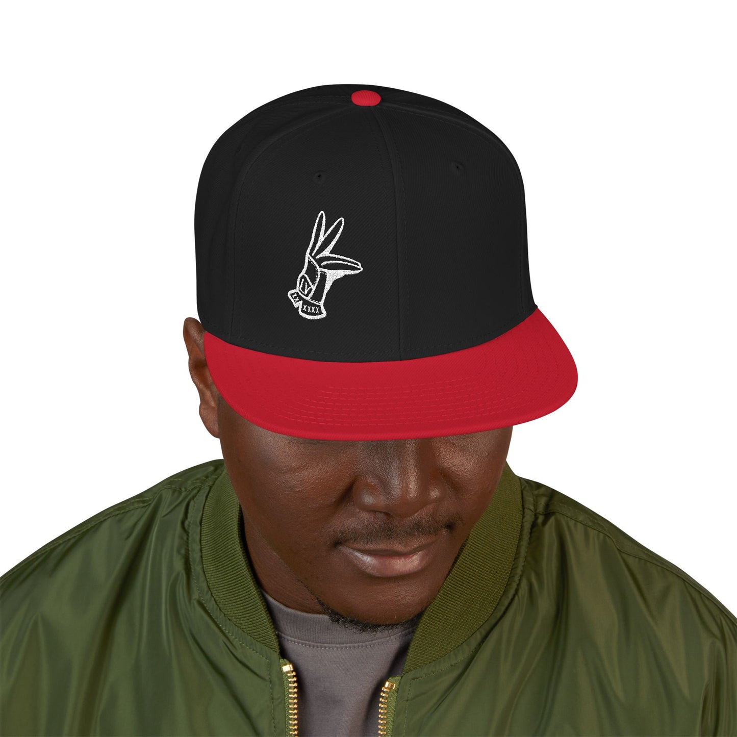 Flat Bill Hat - LV Hand Sign