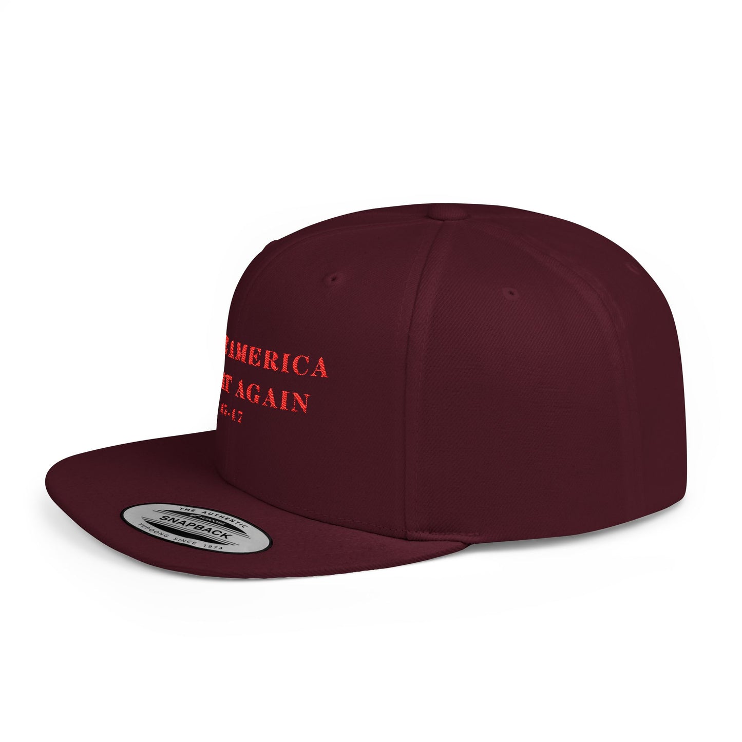 Make America Great Again 45-47 Flat Bill Snapback