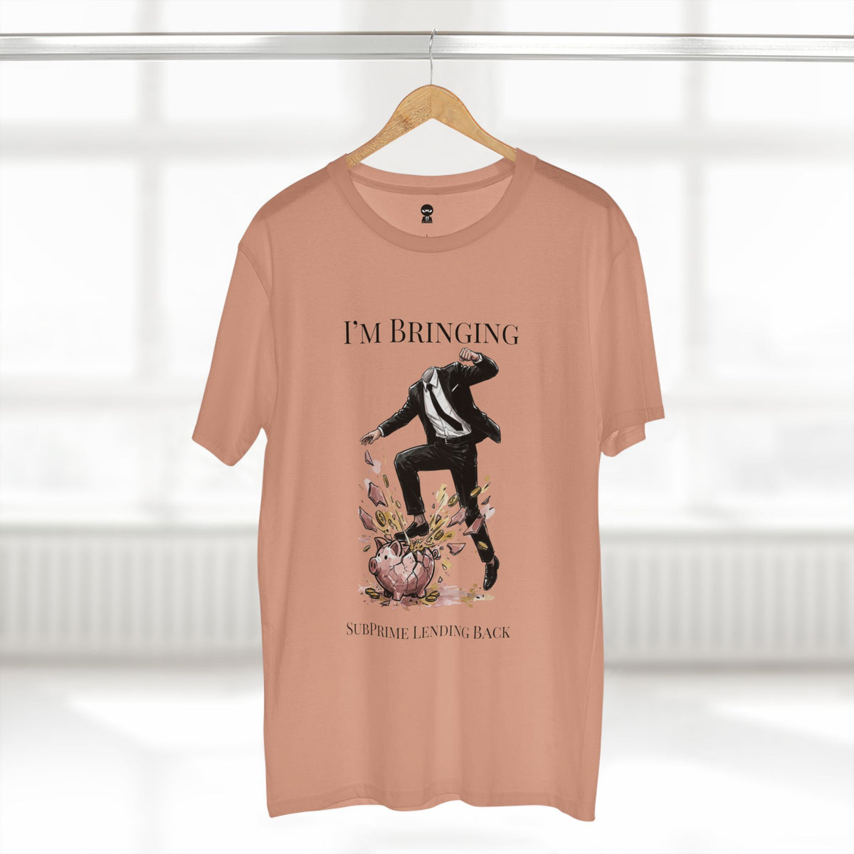 T-shirt printed with the Subprime Lending design