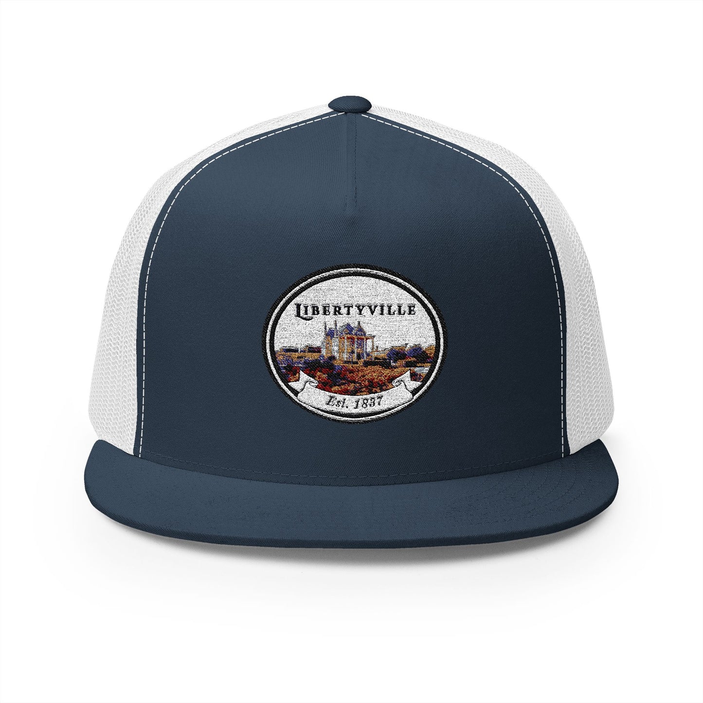 Libertyville Embroidered 5 Panel Trucker Cap