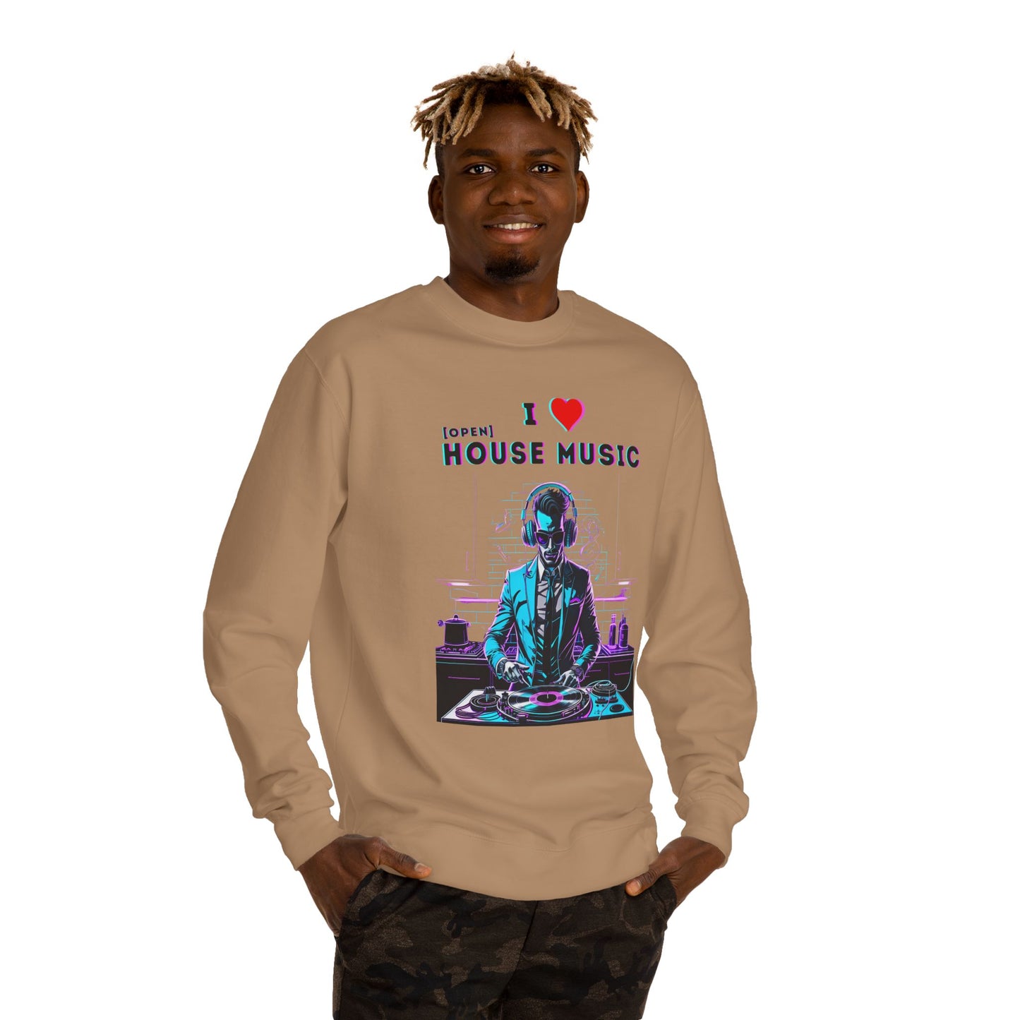 I Love Open House Music — Crewneck