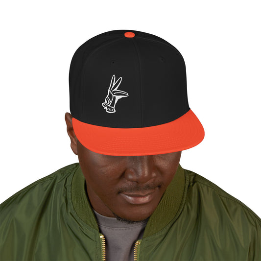 Flat Bill Hat - LV Hand Sign