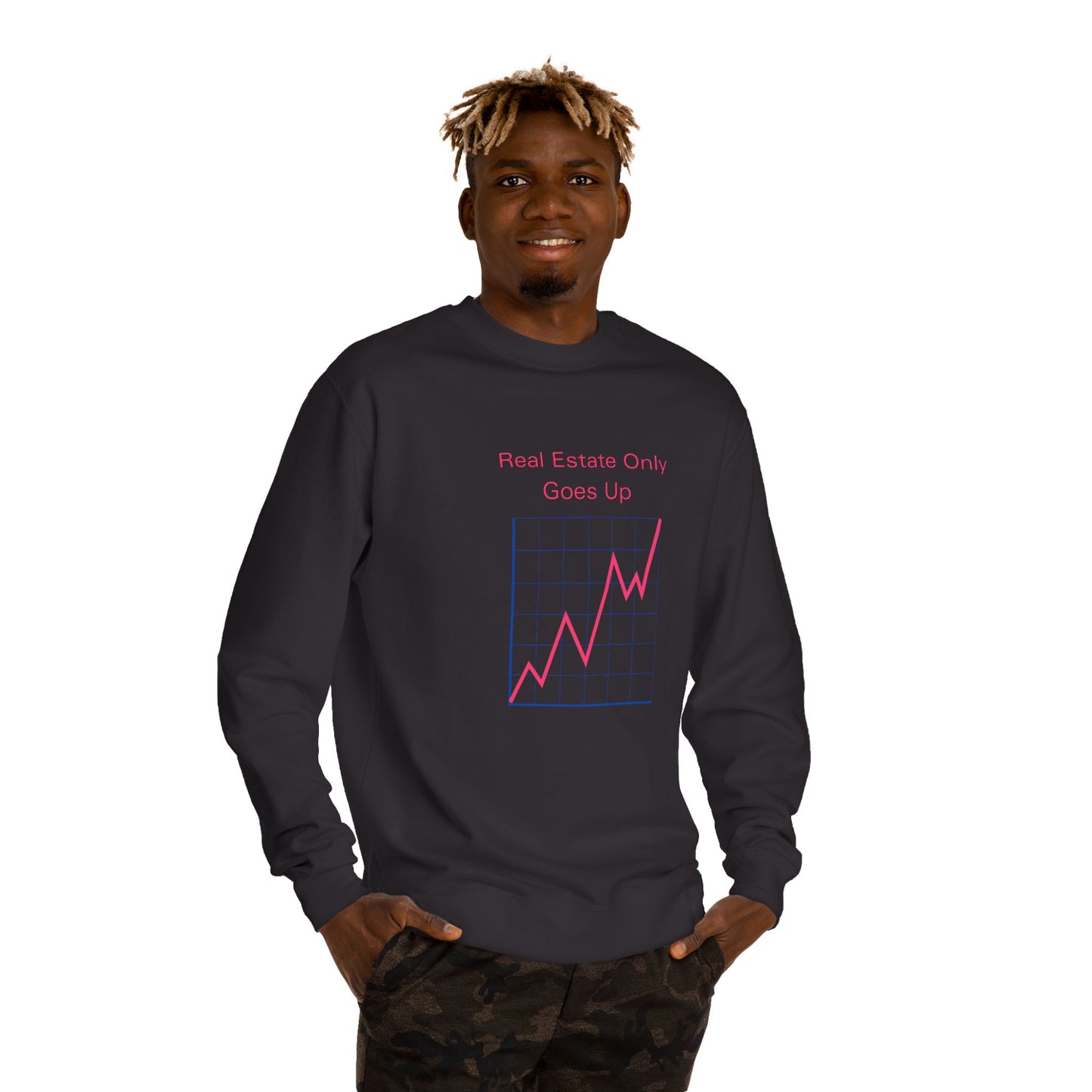 Real Estate Only Goes Up — Crewneck
