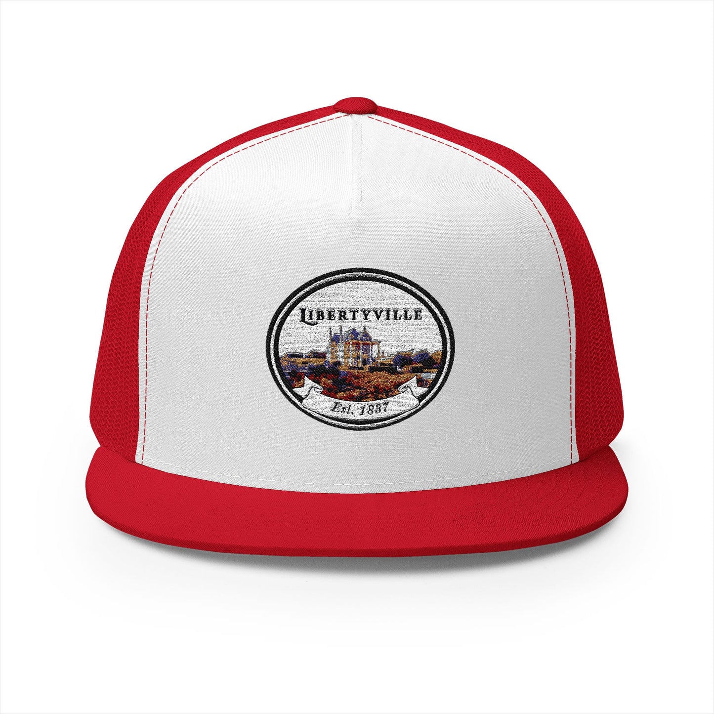 Libertyville Embroidered 5 Panel Trucker Cap