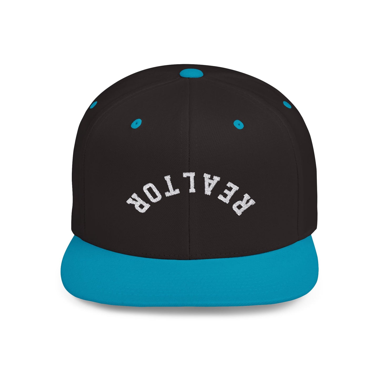 REALTOR White Flat Bill Snapback