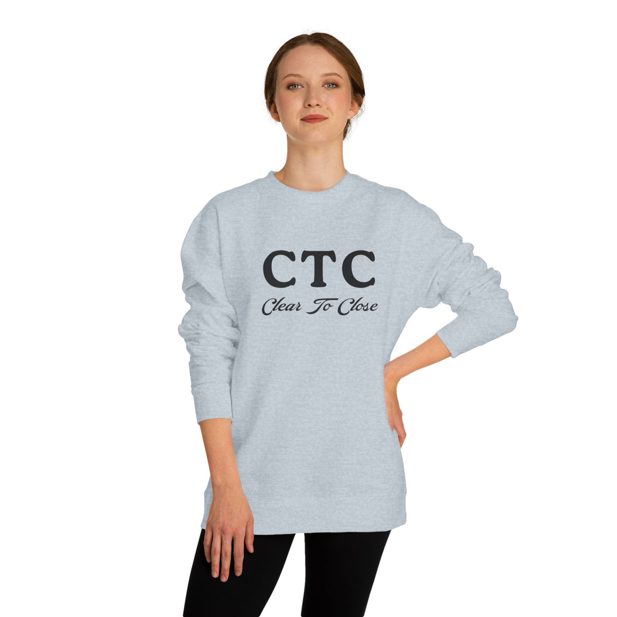 Crewneck sweatshirt printed with the CTC design