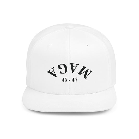 MAGA 45-47 Flat Bill Snapback