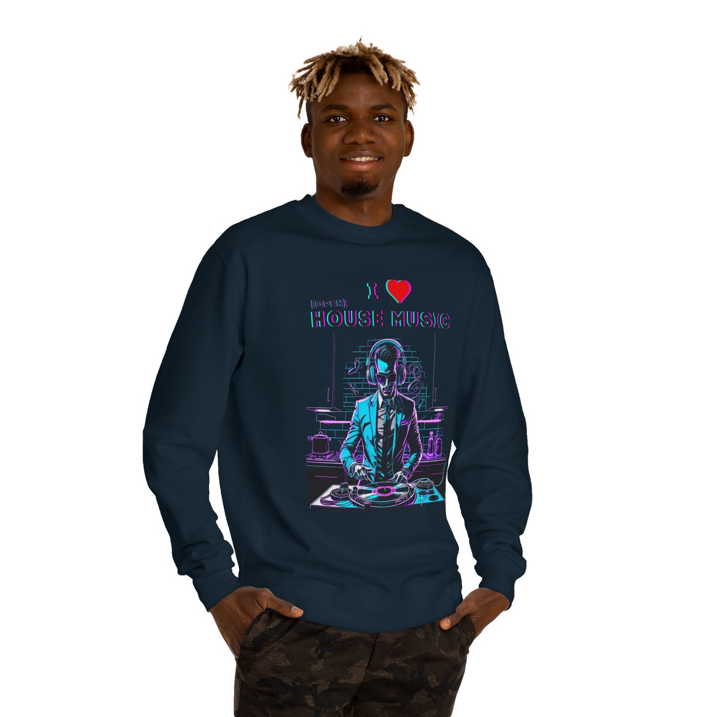 I Love Open House Music — Crewneck