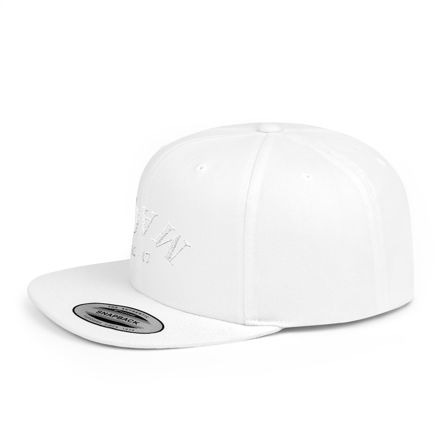 MAGA White Flat Bill Snapback