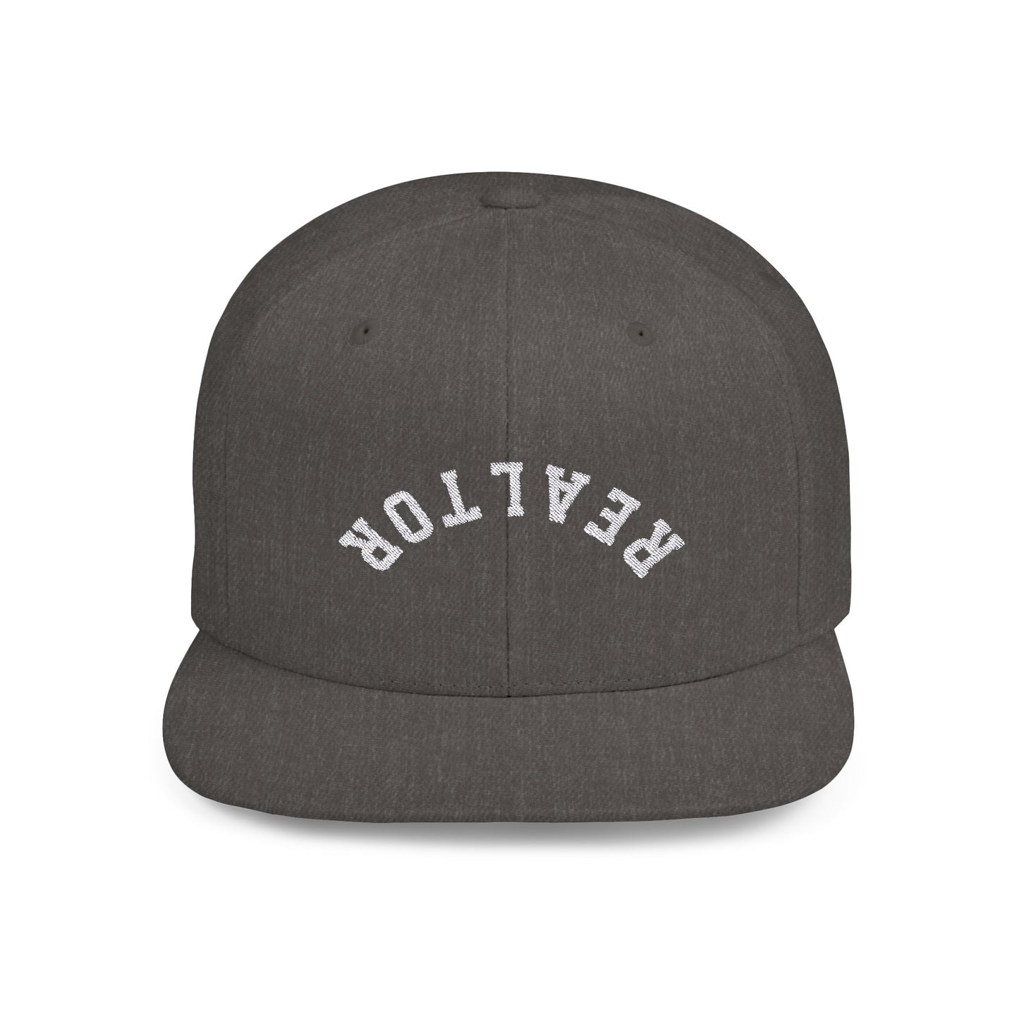REALTOR White Flat Bill Snapback