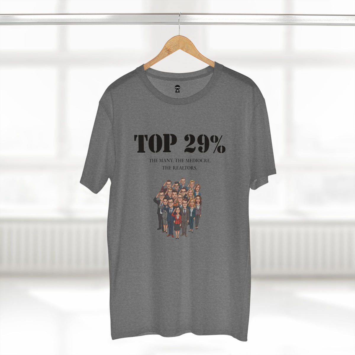 T-shirt printed with the Top 29% design