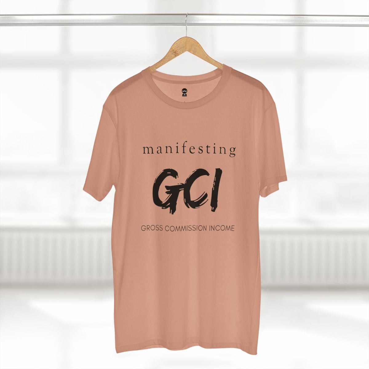 T-shirt printed with the Manifesting GCI design