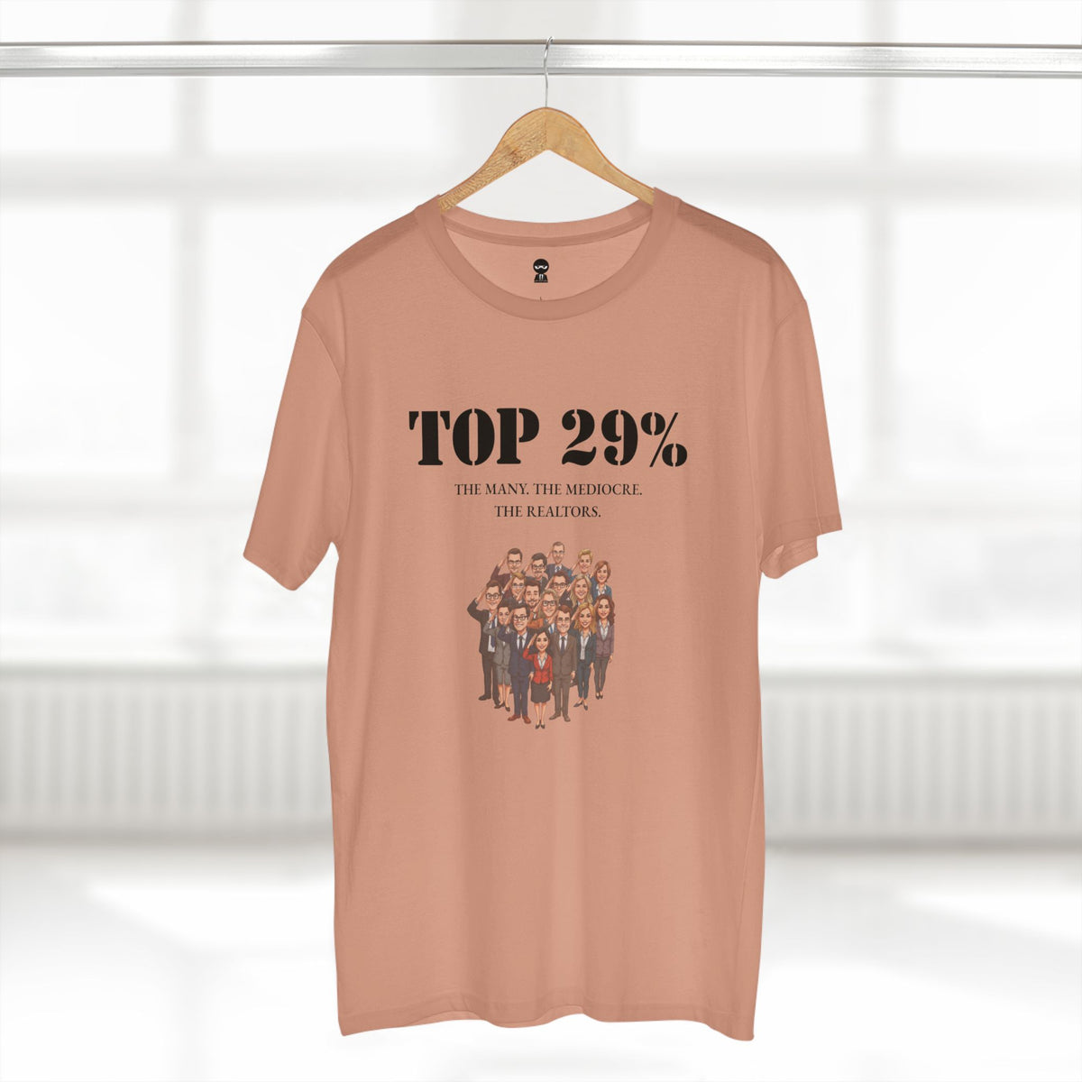 T-shirt printed with the Top 29% design