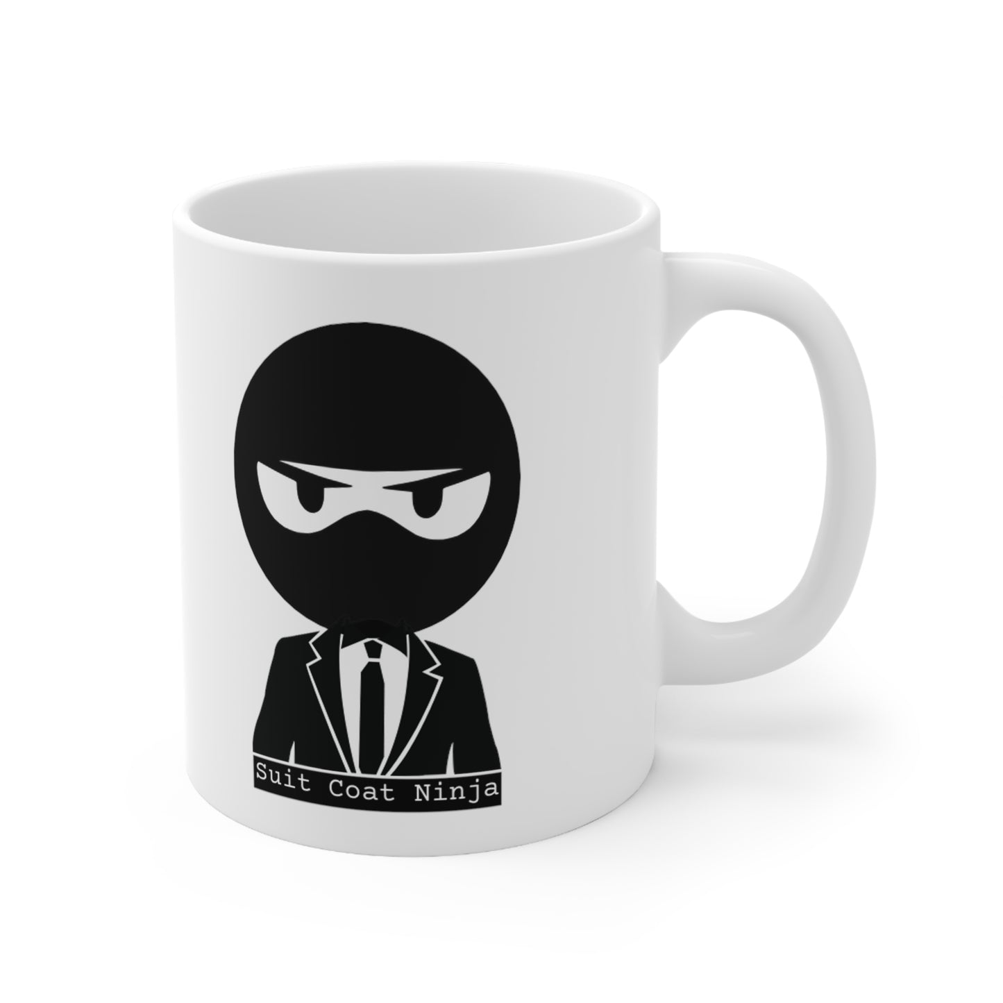 Suit Coat Ninja Ceramic Mug