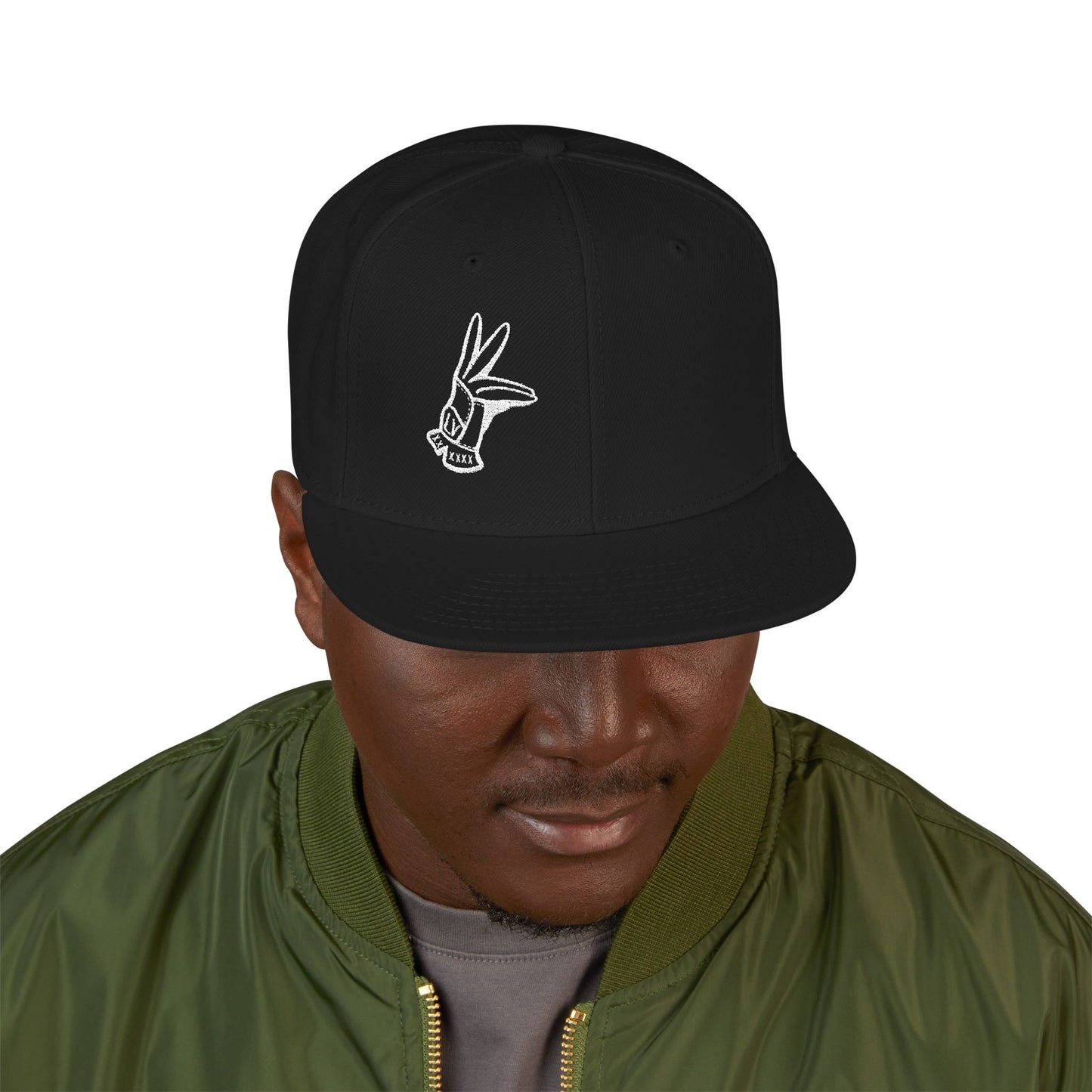 Flat Bill Hat - LV Hand Sign