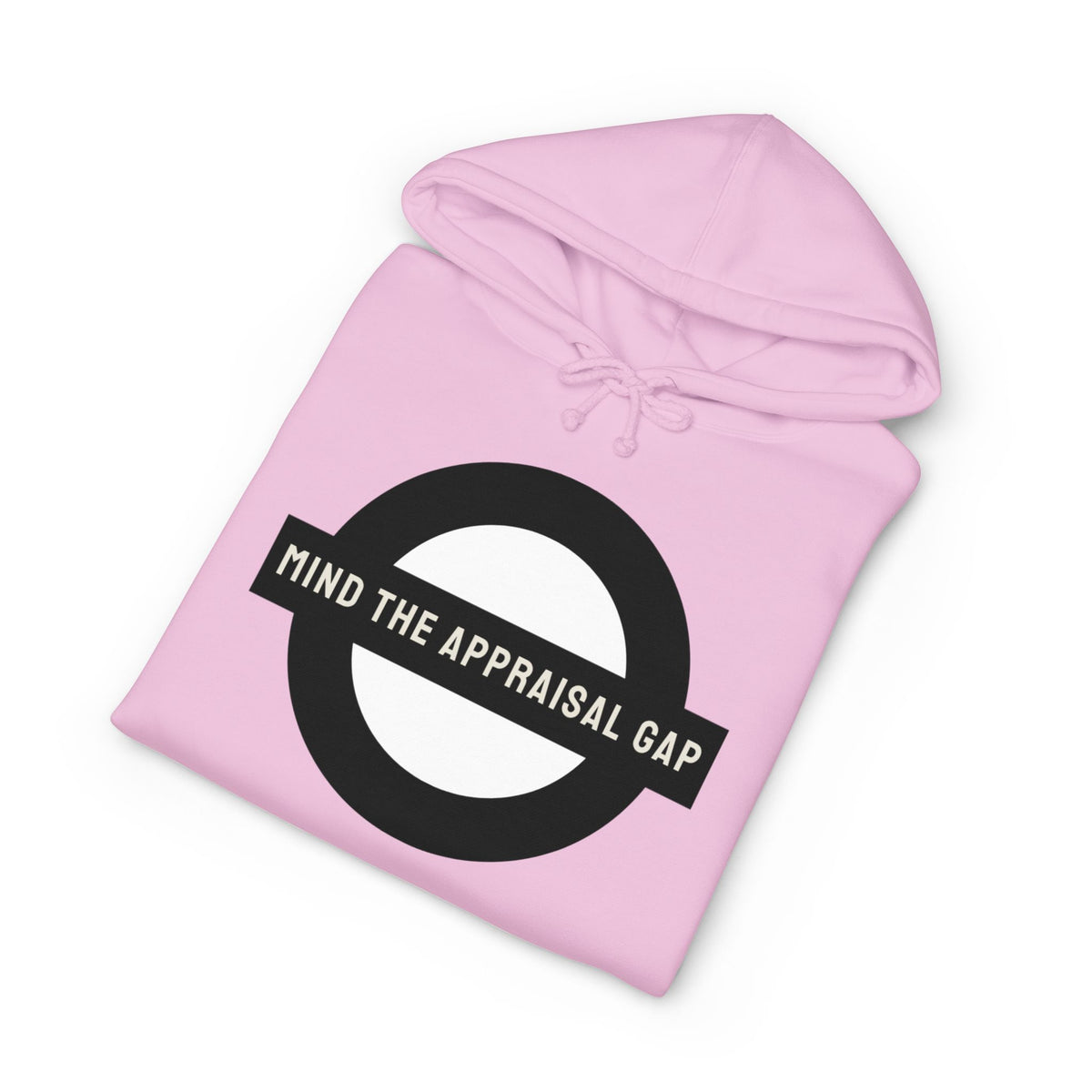 Hoodie printed with the Mind the Appraisal Gap design
