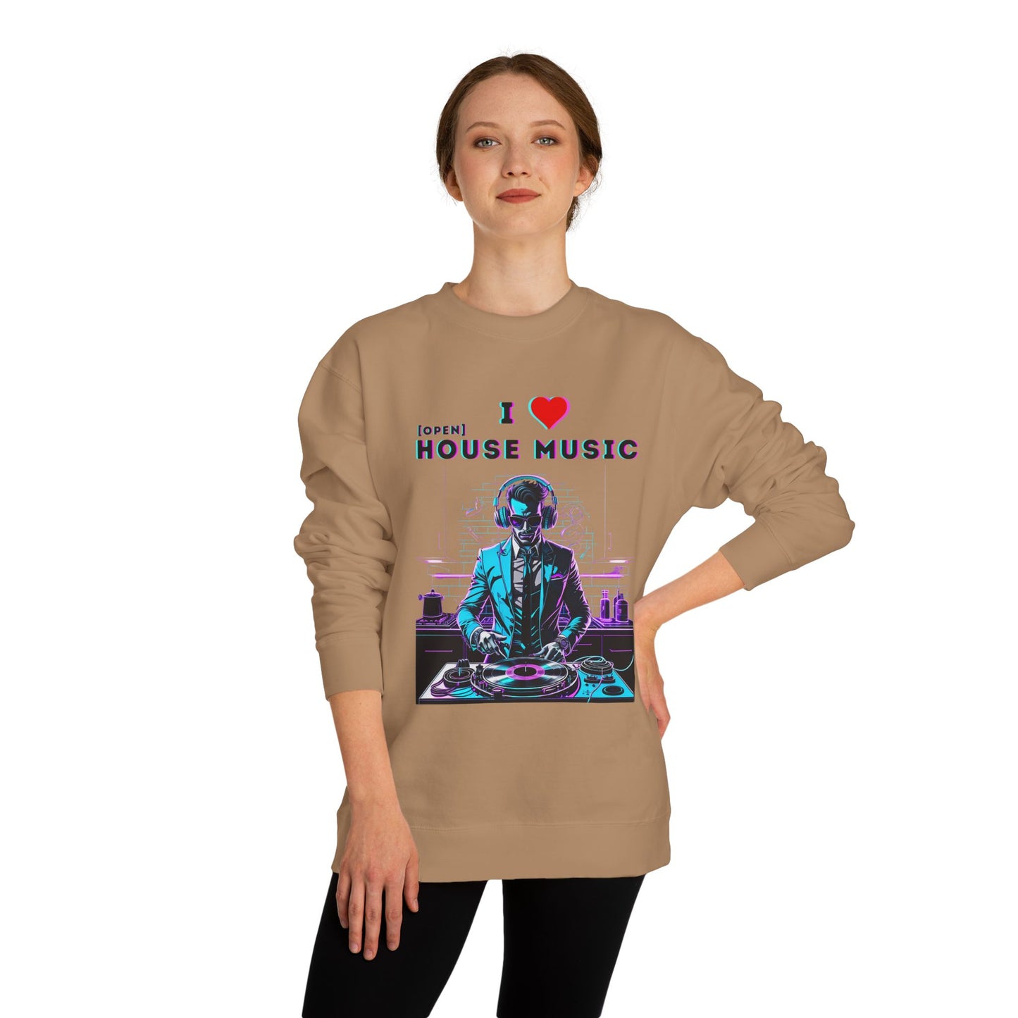 I Love Open House Music — Crewneck
