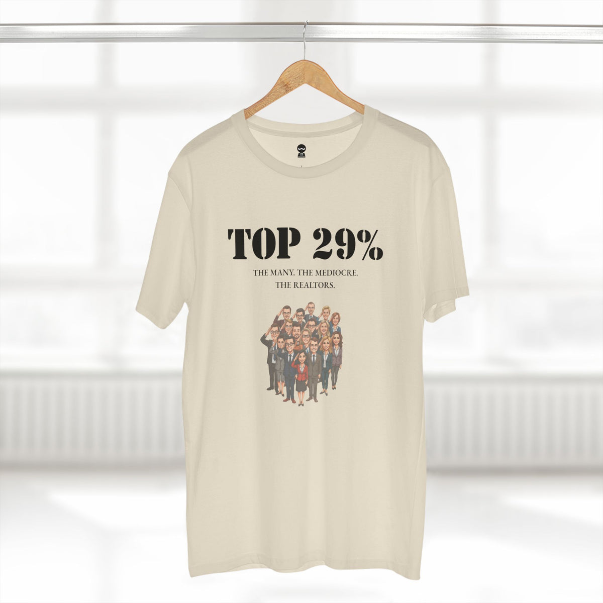 T-shirt printed with the Top 29% design