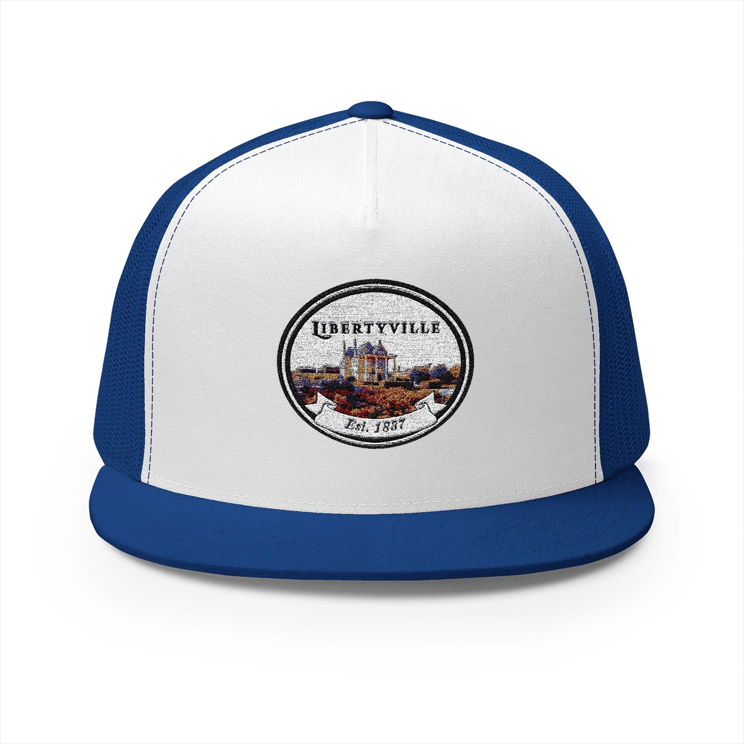 Libertyville Embroidered 5 Panel Trucker Cap